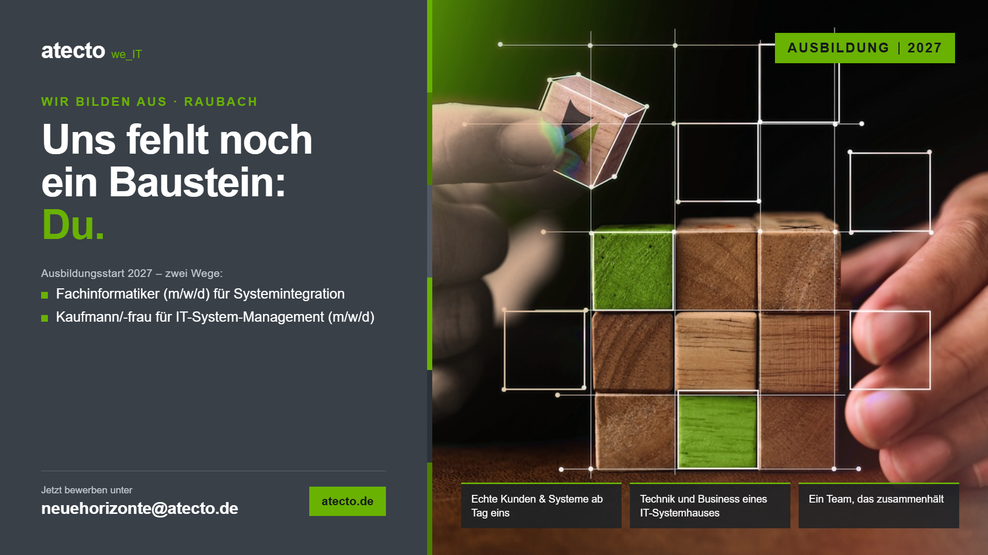 Ausbildung für 2027